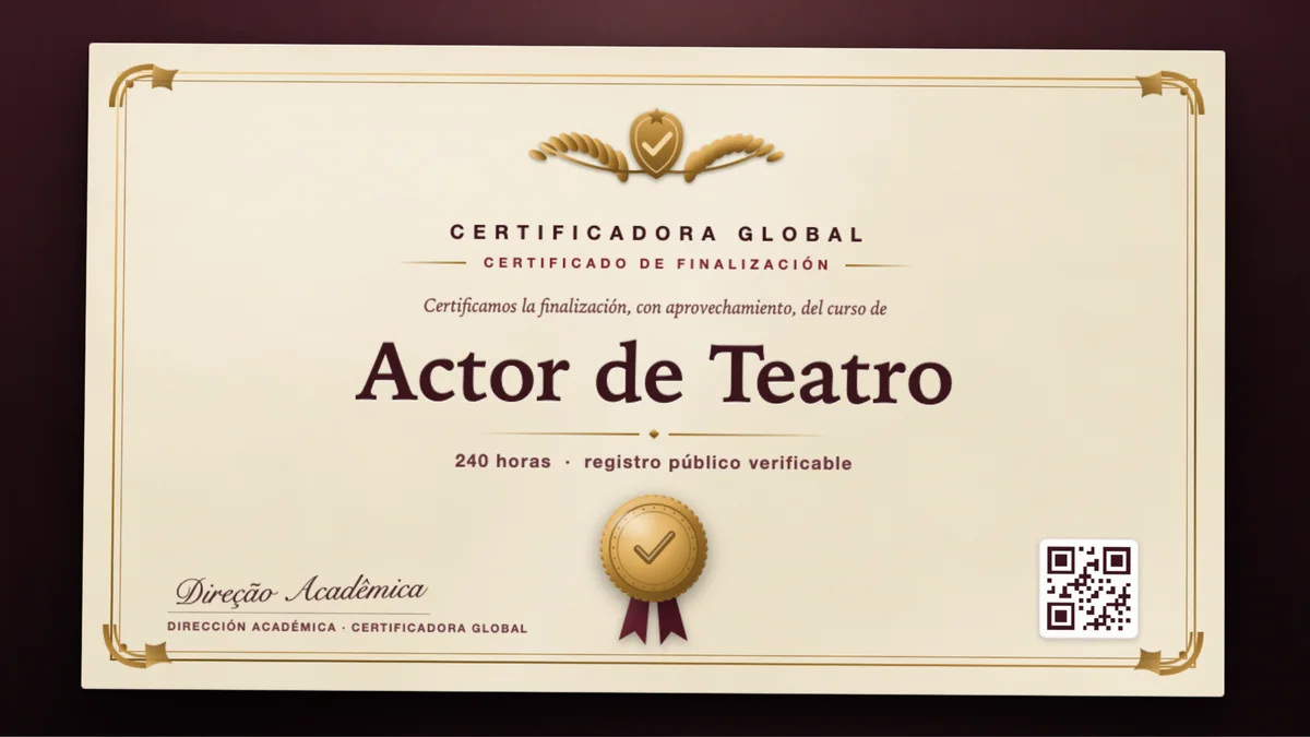 Portada del curso Actor de Teatro