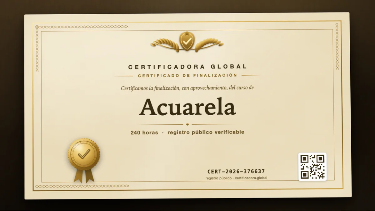 Portada del curso Acuarela