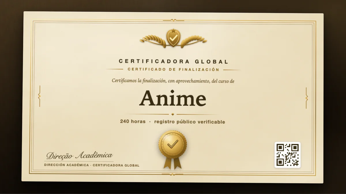 Portada del curso Anime