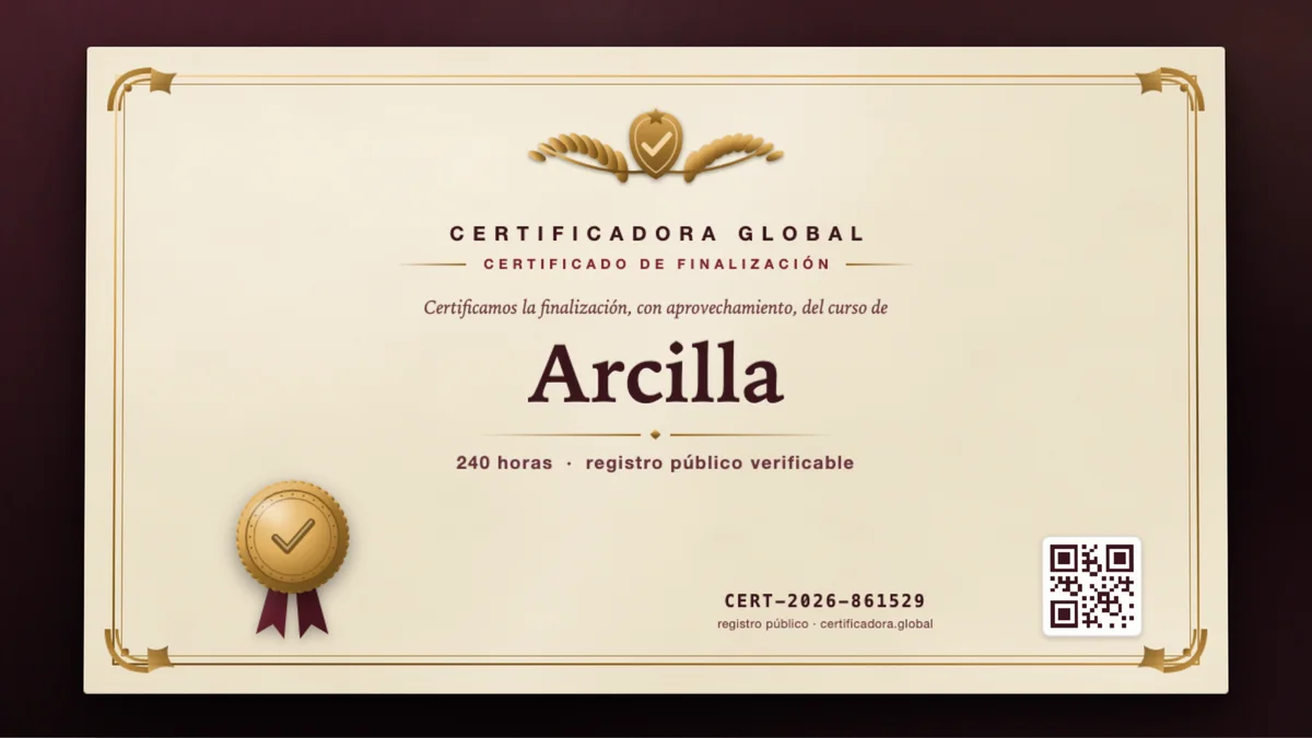 Portada del curso Arcilla