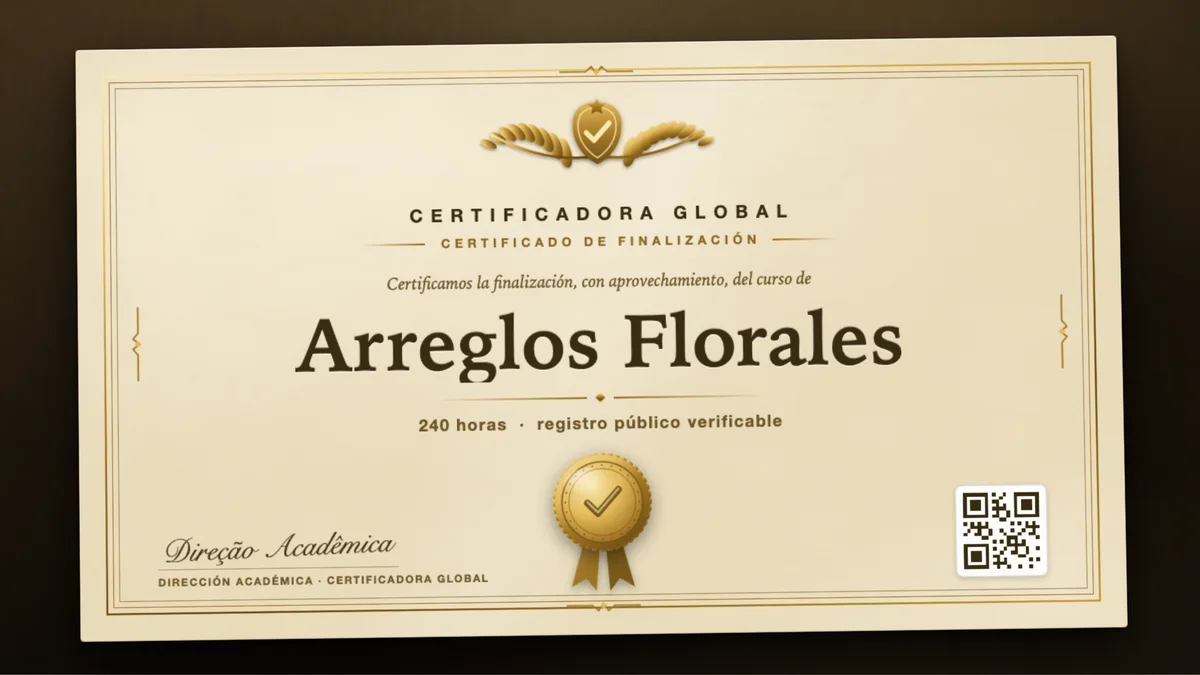 Portada del curso Arreglos Florales