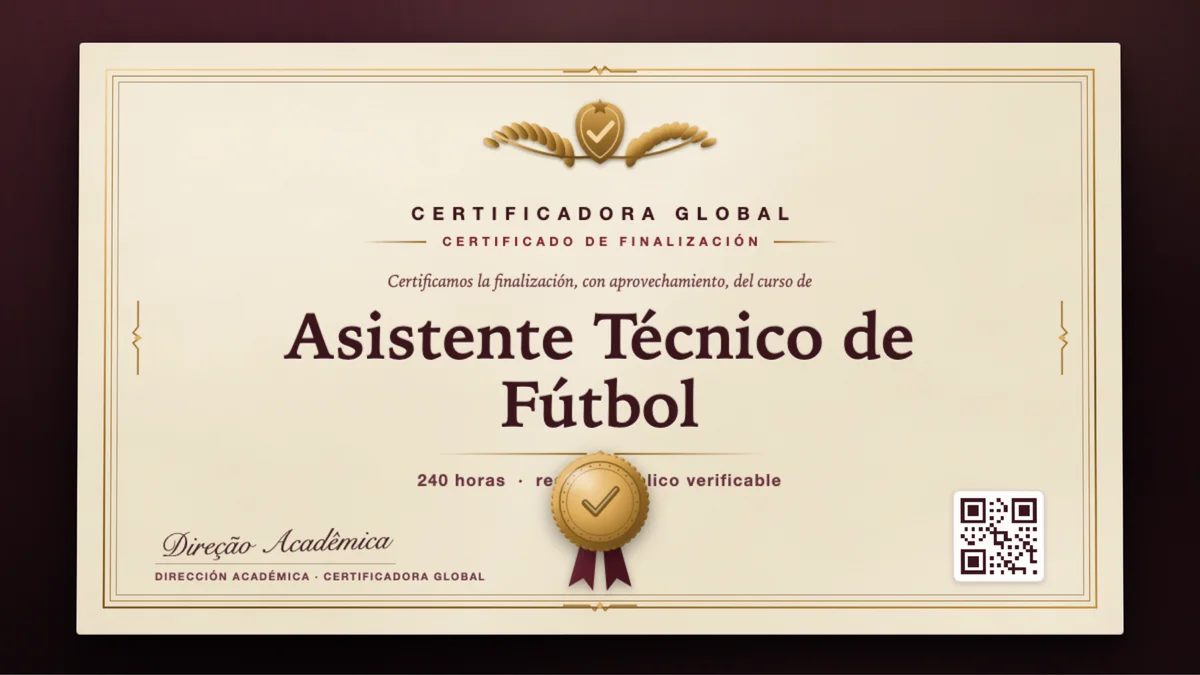 Portada del curso Asistente Técnico de Fútbol