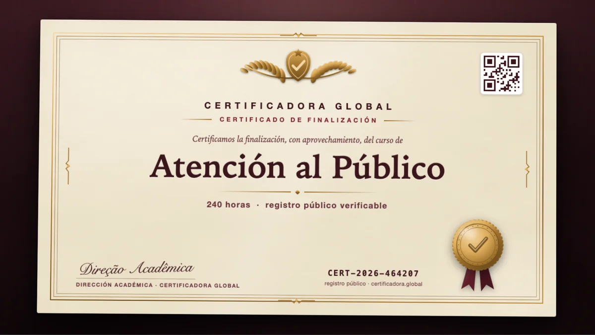 Portada del curso Atención al Público