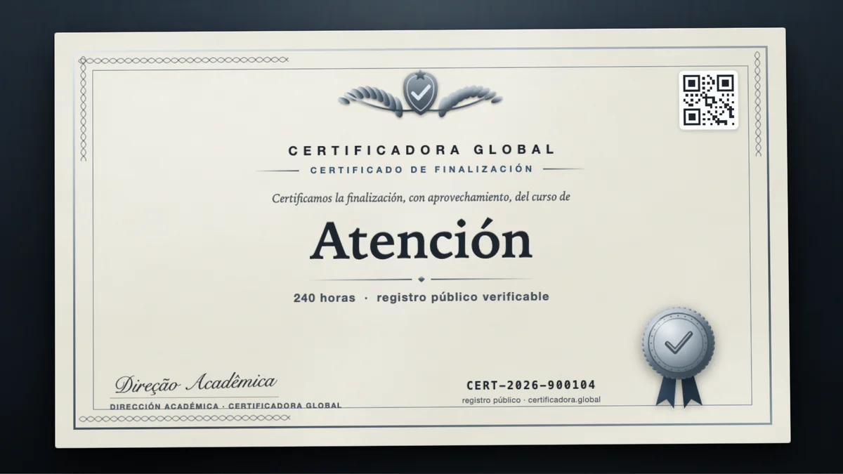 Portada del curso Atención