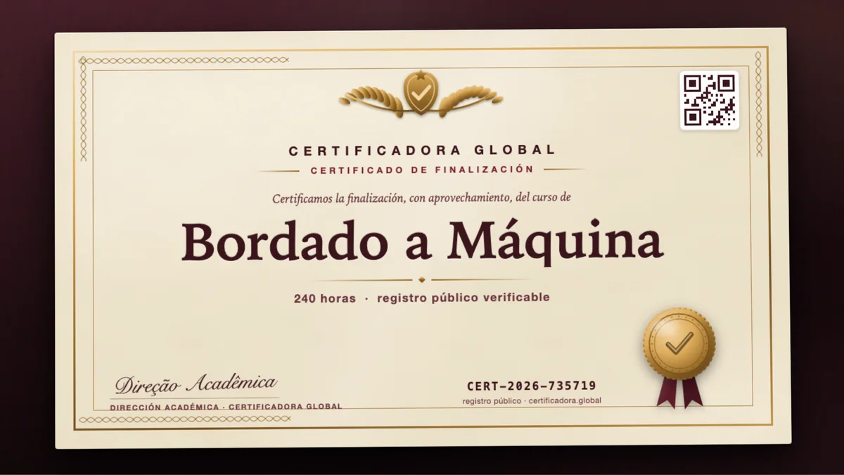 Portada del curso Bordado a Máquina