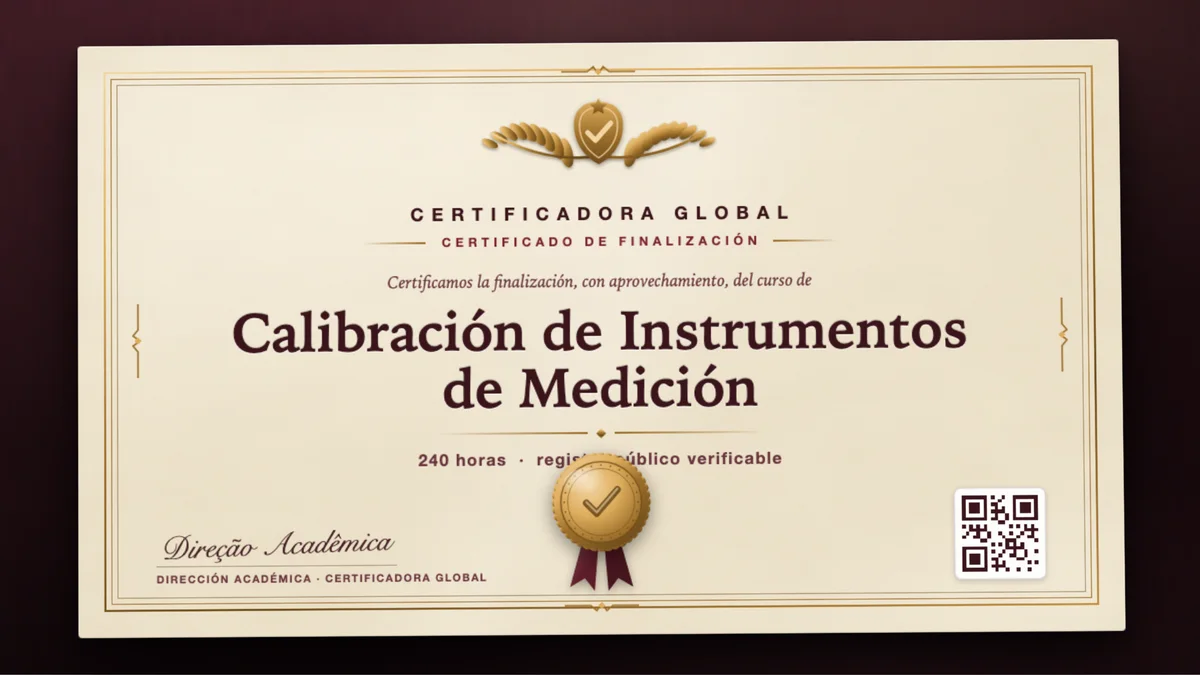 Portada del curso Calibración de Instrumentos de Medición