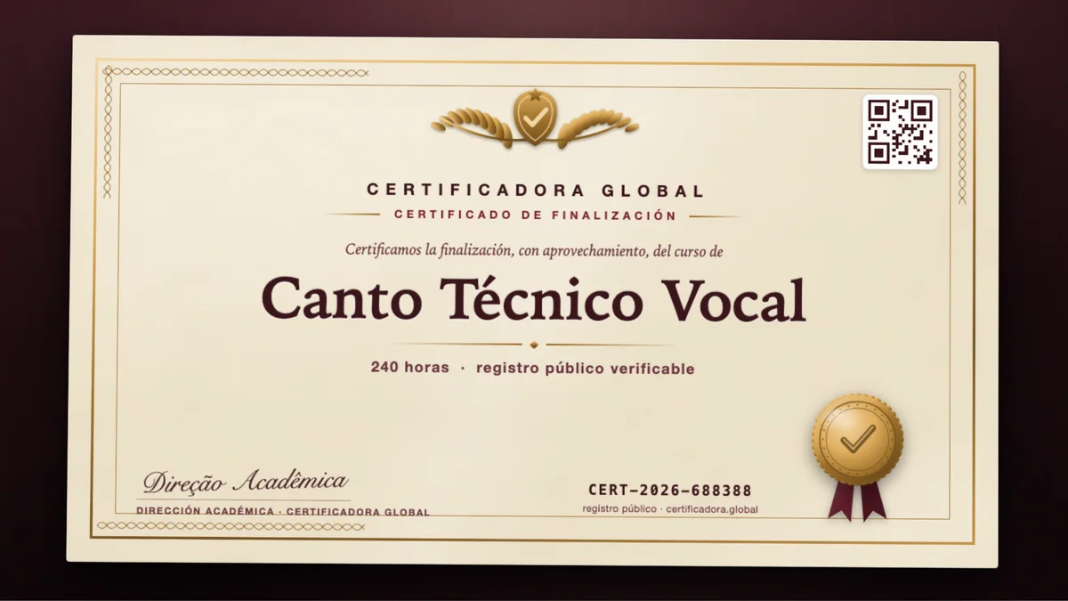 Portada del curso Canto Técnico Vocal