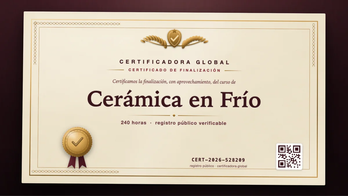 Portada del curso Cerámica en Frío