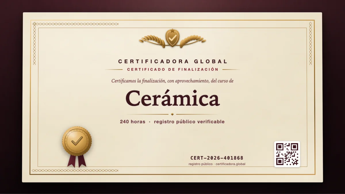 Portada del curso Cerámica