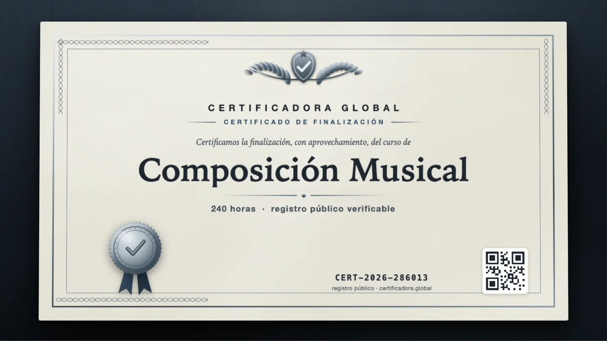 Portada del curso Composición Musical