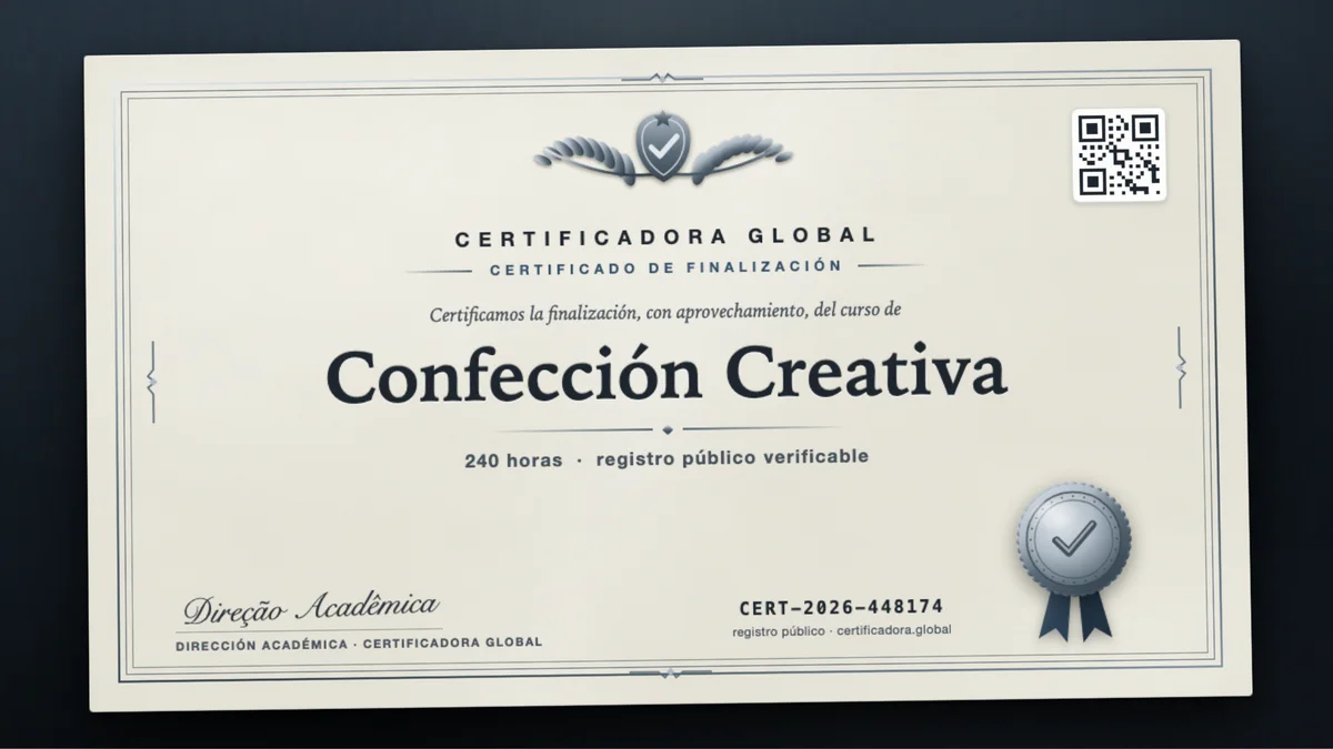 Portada del curso Confección Creativa