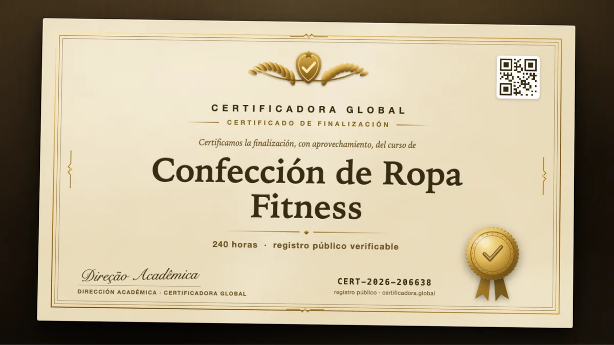 Portada del curso Confección de Ropa Fitness