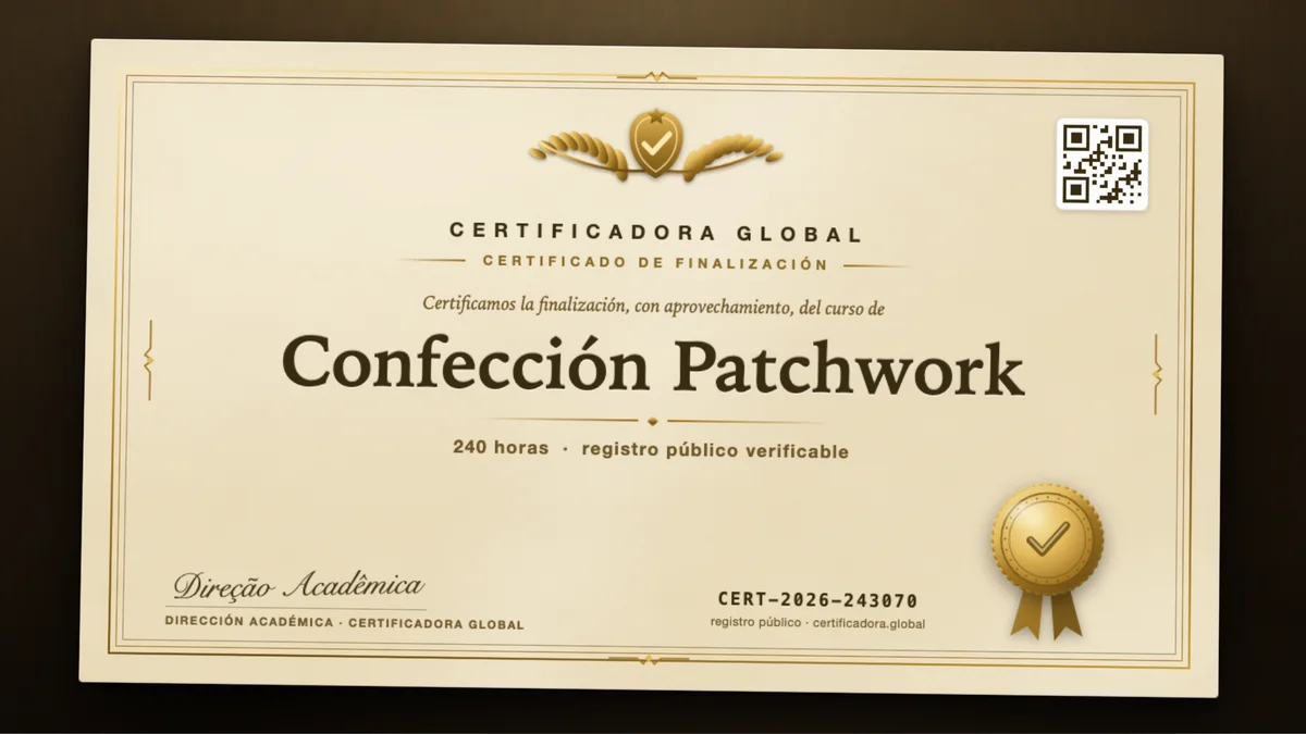 Portada del curso Confección Patchwork