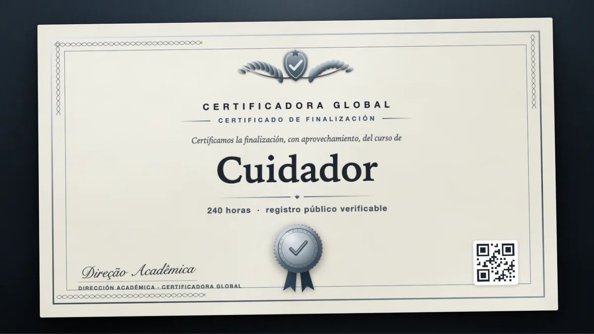 Portada del curso Cuidador