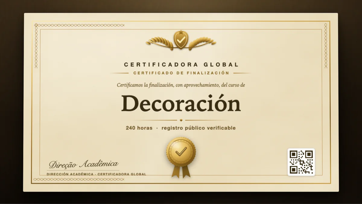 Portada del curso Decoración