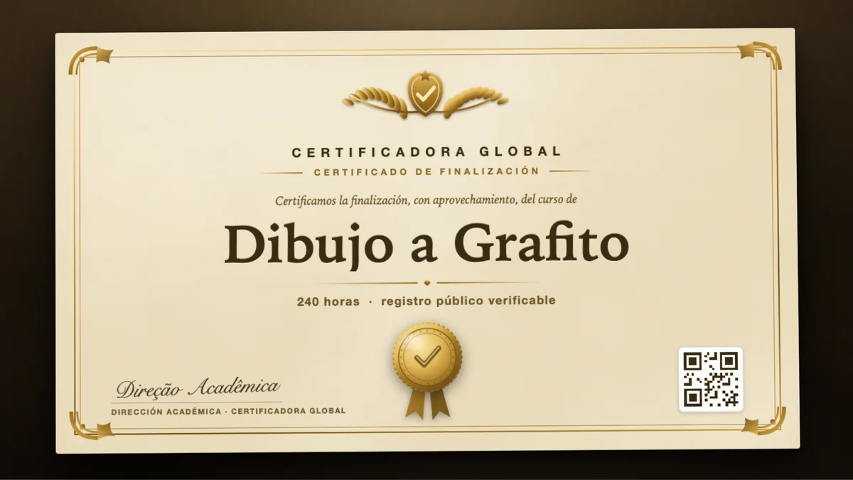 Portada del curso Dibujo a Grafito