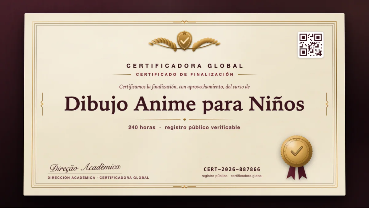 Portada del curso Dibujo Anime para Niños
