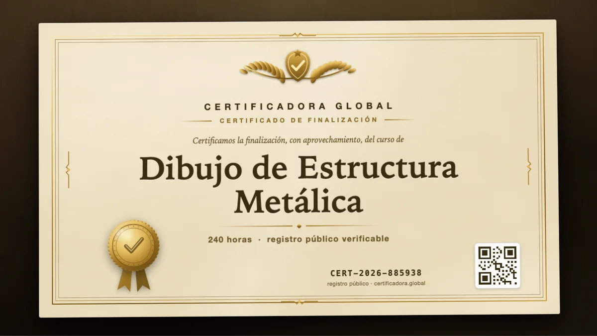 Portada del curso Dibujo de Estructura Metálica