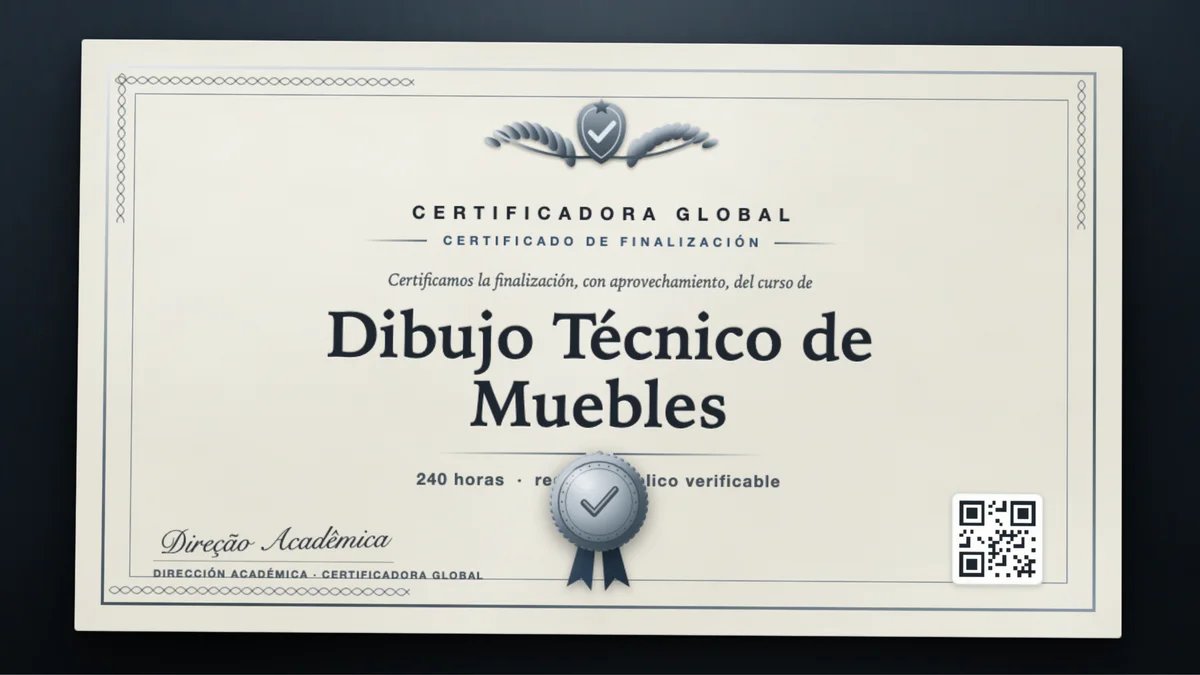 Portada del curso Dibujo Técnico de Muebles