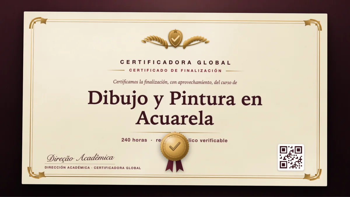 Portada del curso Dibujo y Pintura en Acuarela