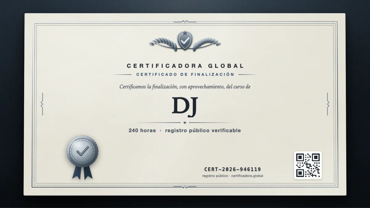 Portada del curso DJ
