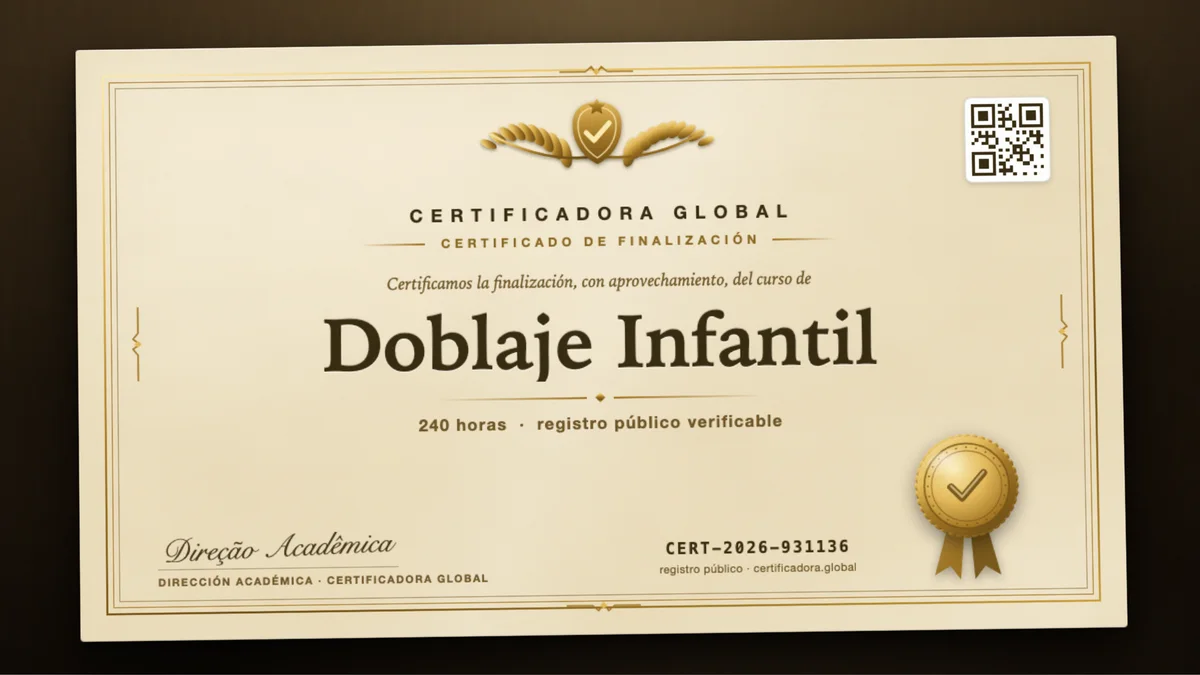 Portada del curso Doblaje Infantil