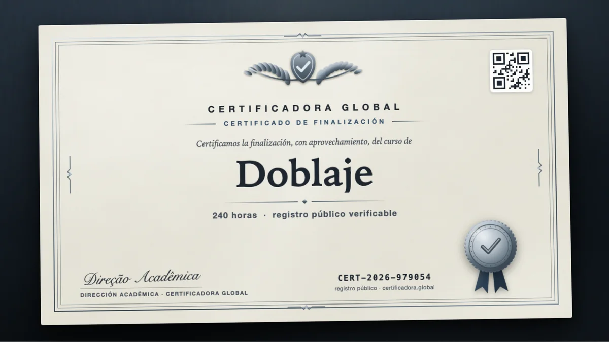 Portada del curso Doblaje