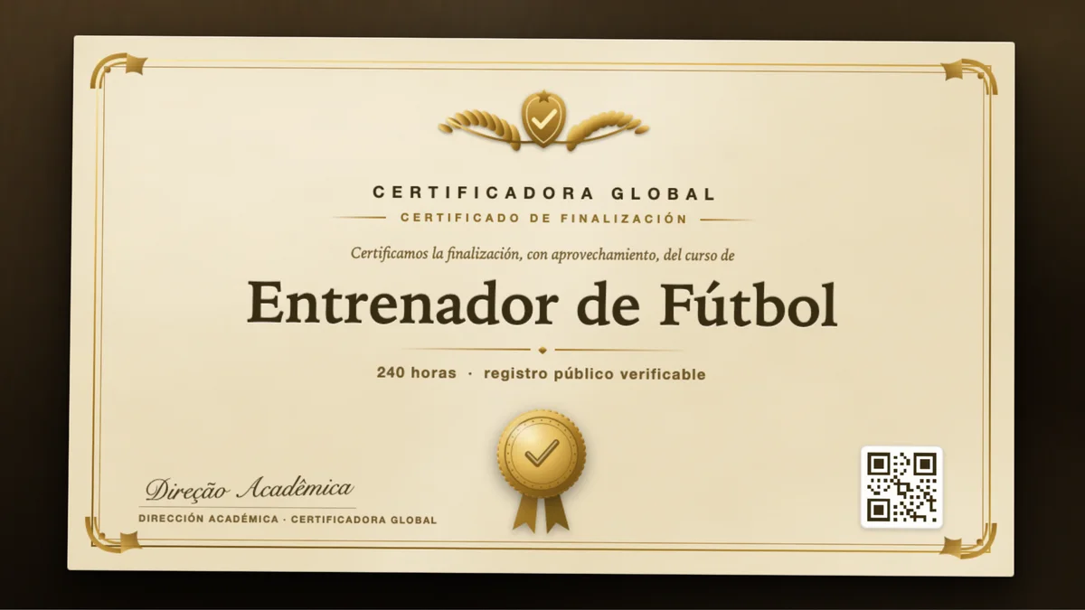 Portada del curso Entrenador de Fútbol