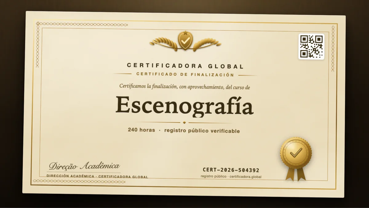 Portada del curso Escenografía