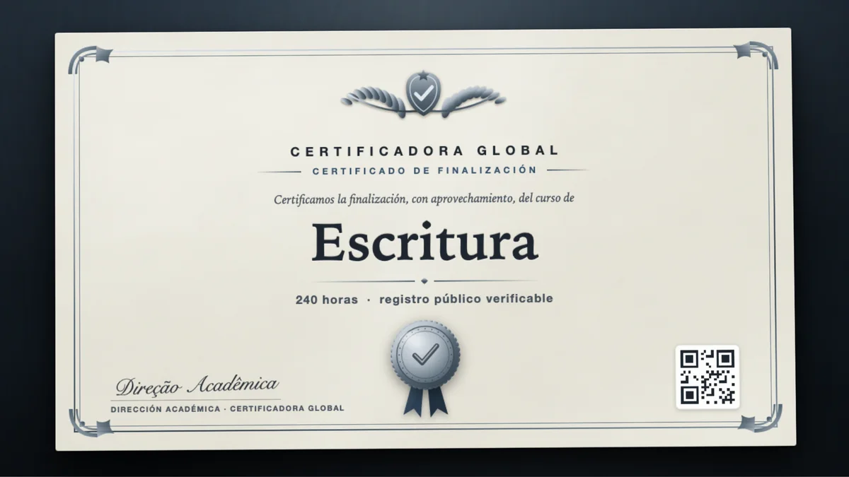 Portada del curso Escritura