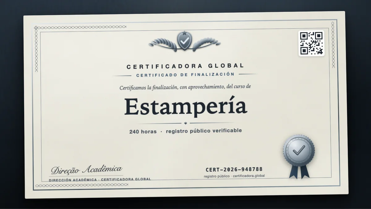 Portada del curso Estampería
