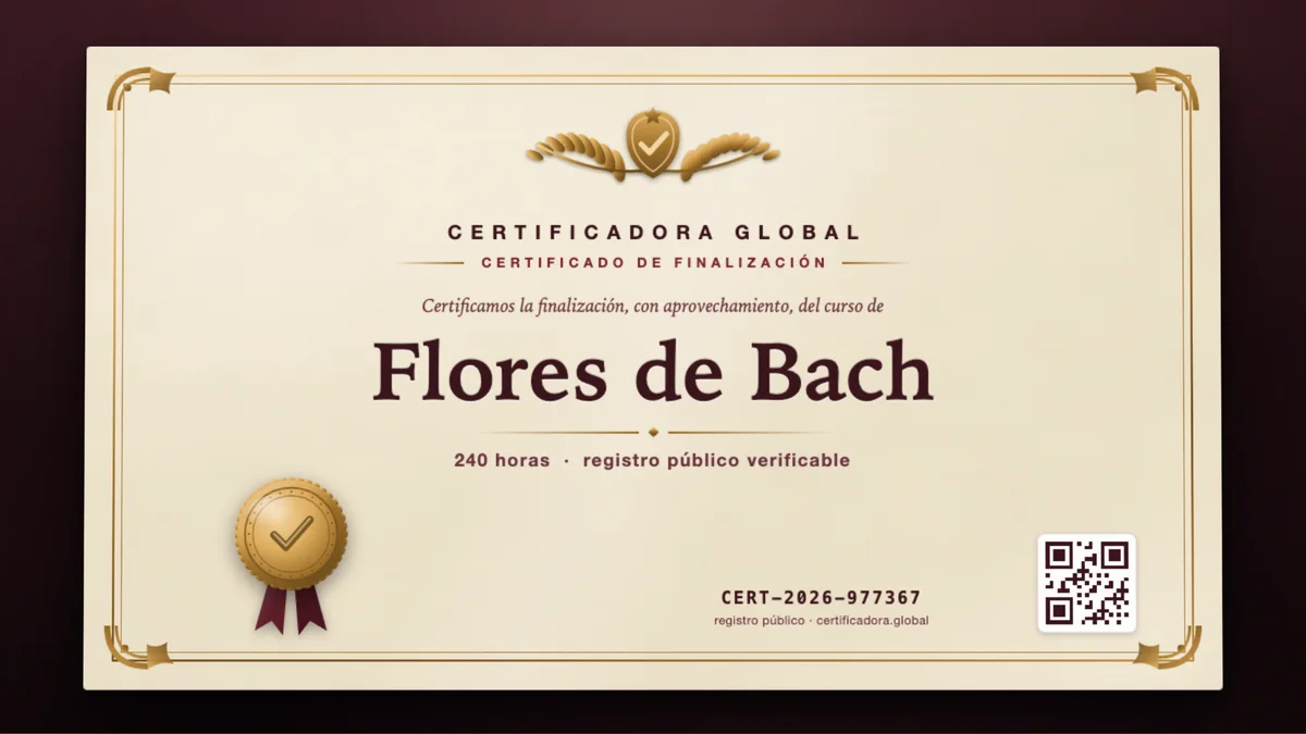 Portada del curso Flores de Bach