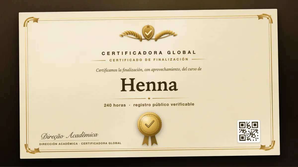 Portada del curso Henna