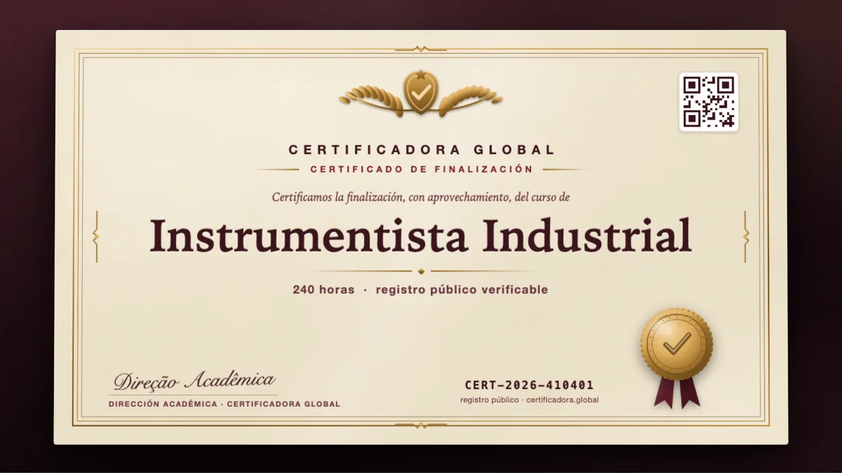 Portada del curso Instrumentista Industrial