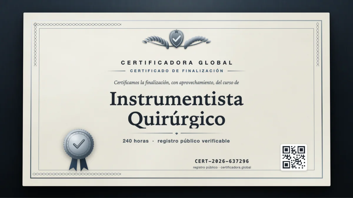 Portada del curso Instrumentista Quirúrgico