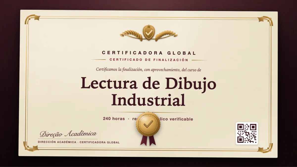 Portada del curso Lectura de Dibujo Industrial