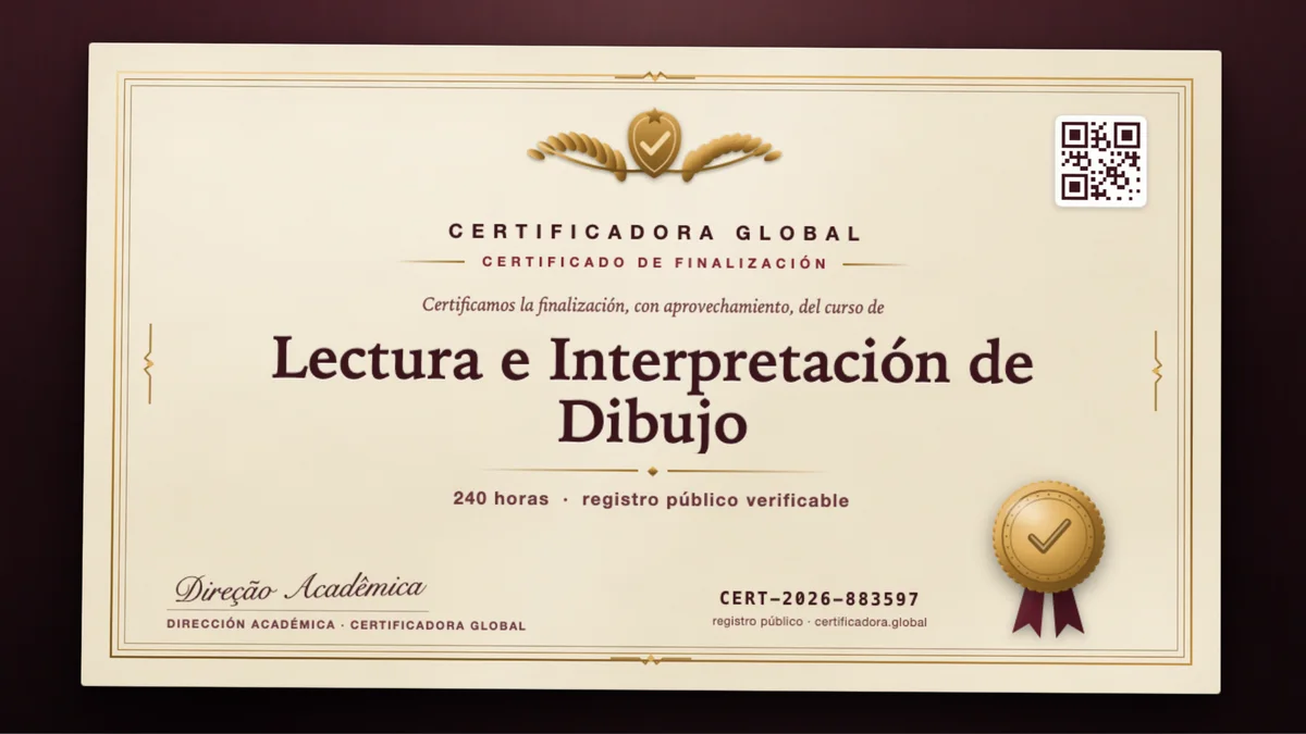 Portada del curso Lectura e Interpretación de Dibujo