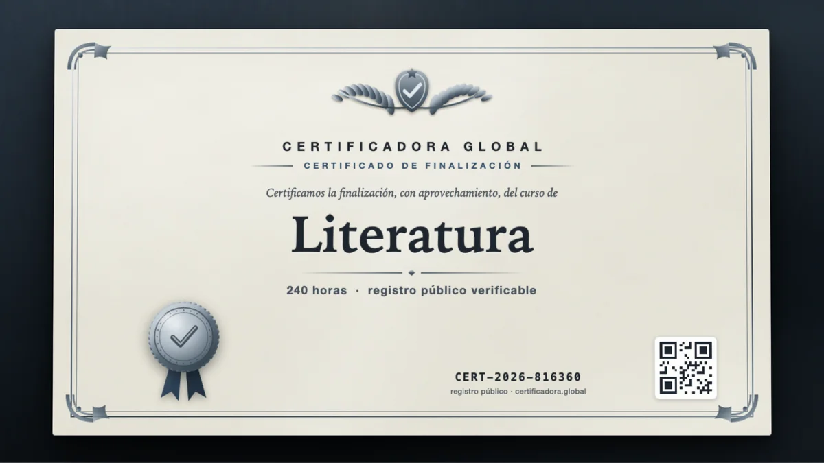 Portada del curso Literatura