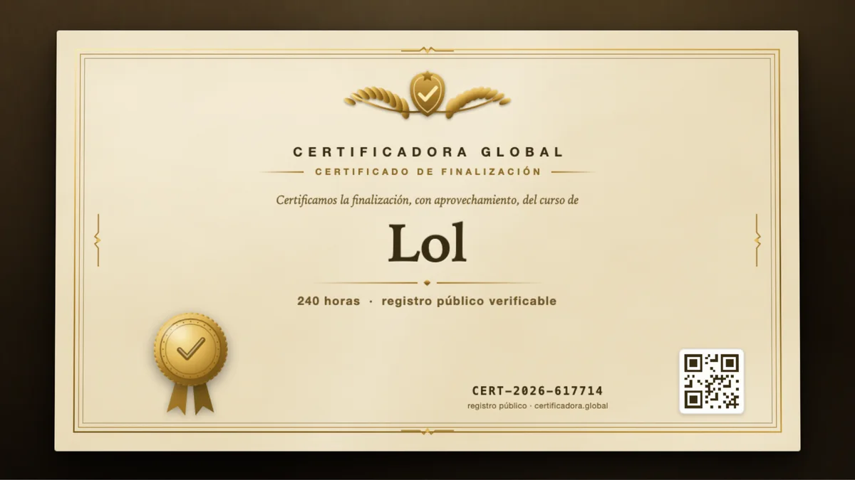 Portada del curso Lol