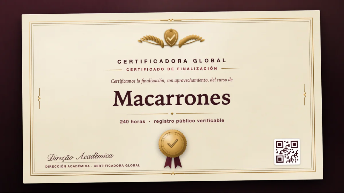 Portada del curso Macarrones