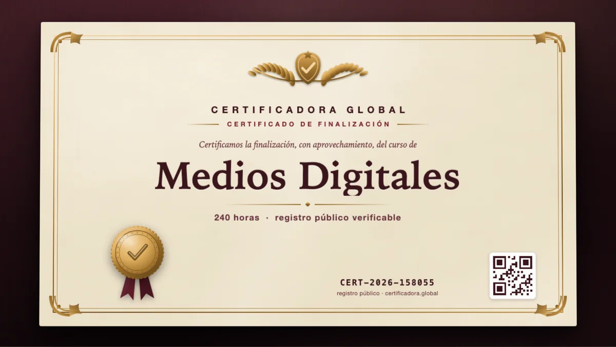 Portada del curso Medios Digitales