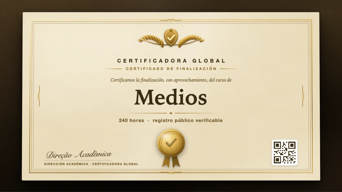 Portada del curso Medios