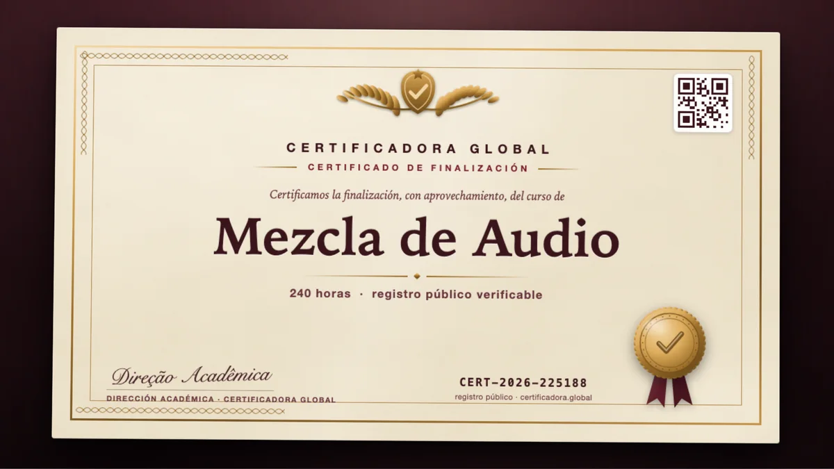 Portada del curso Mezcla de Audio