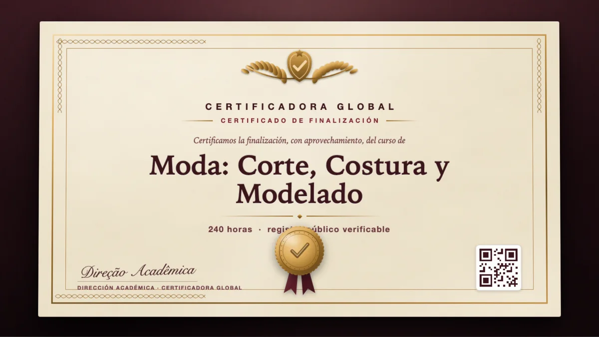 Portada del curso Moda: Corte, Costura y Modelado