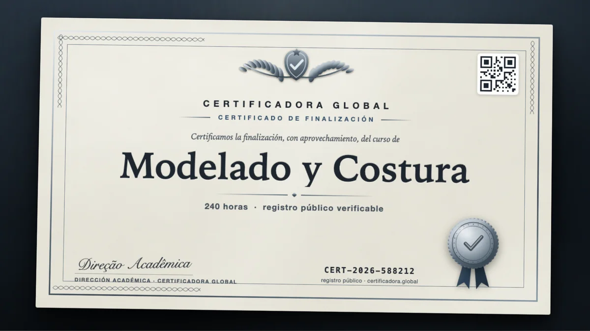 Portada del curso Modelado y Costura