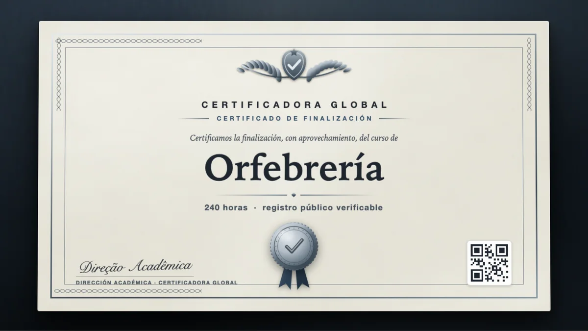 Portada del curso Orfebrería
