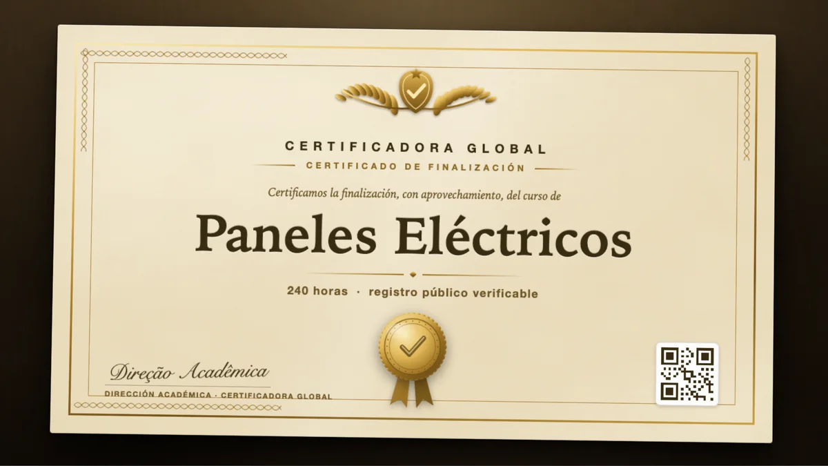 Portada del curso Paneles Eléctricos