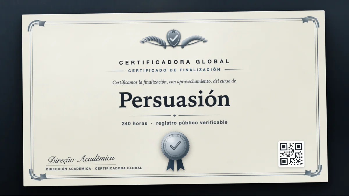 Portada del curso Persuasión