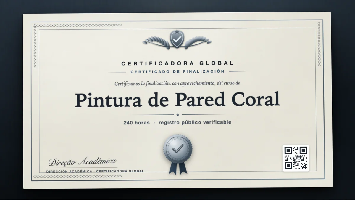 Portada del curso Pintura de Pared Coral