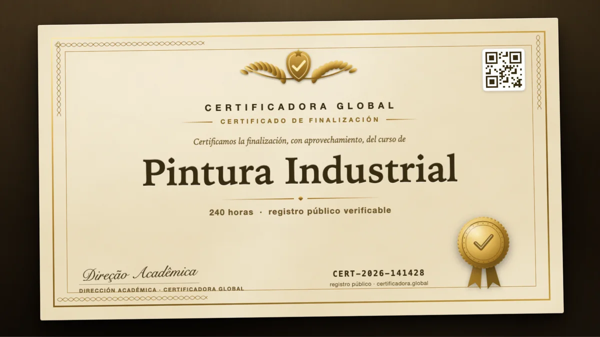 Portada del curso Pintura Industrial